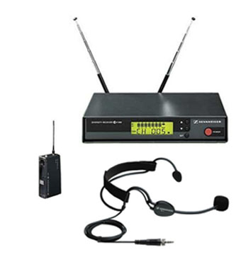 Komplettset Funkmikro UHF EW 100 mit Headset