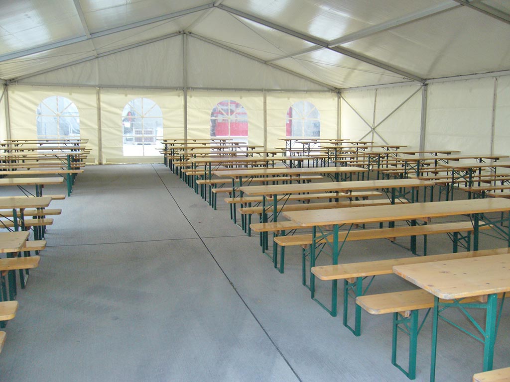Zelt mit Ausstattung Rustikal 201 - 300 Personen