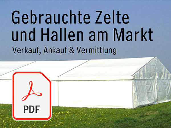 Prospekt Zelte und Hallen am Markt